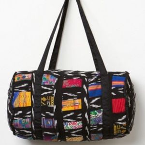 Patchwork boho duffel bag
